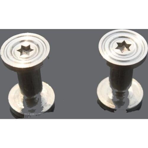 Knife Diy six pointed stars Within six angles Rivet Tactical Knife handle Rivet 10 piece set