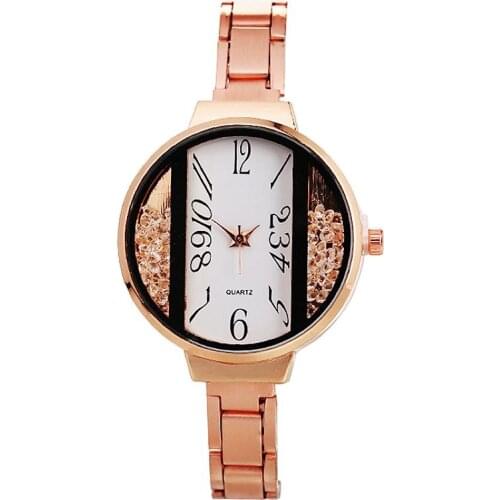 Wholesale Colorful Thin Bracelet Watch Hot Sale Bangle Quartz Wristwatch Women Elegance Move Beads Alloy Watches