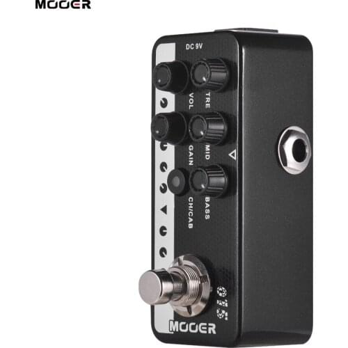 Mooer M015 Brown Sound Electric Guitar Effects Pedal Stompbox Speaker Cabinet Simulation Accessories High Gain Tap Tempo Bass