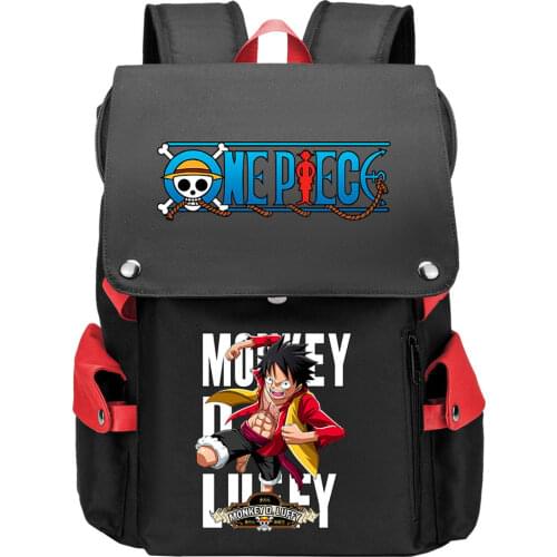 New Kawaii One Piece Luffy Boy Girl Kids Book Bags Large Capacity Teenagers USB Schoolbags Women Men Laptop Travel Backpack