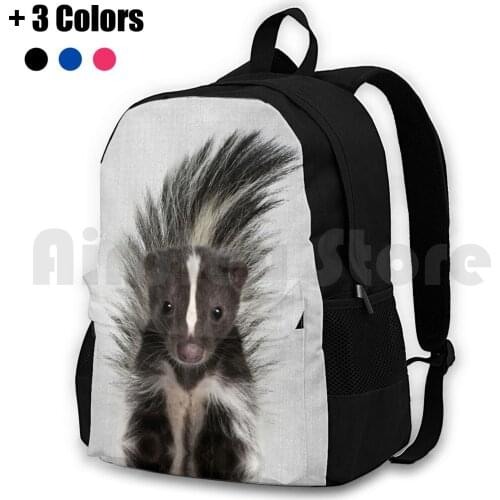 Skunk-Colorful Outdoor Hiking Backpack Riding Climbing Sports Bag Animal Animals Peekaboo Wild Wildlife Nursery Modern