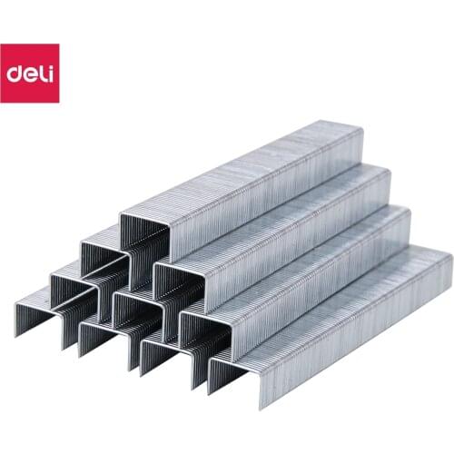Deli ET70110 Tacker Staples 53/8 1000 pcs per box Zinc plated wire iron Nail staple for speciality stapler