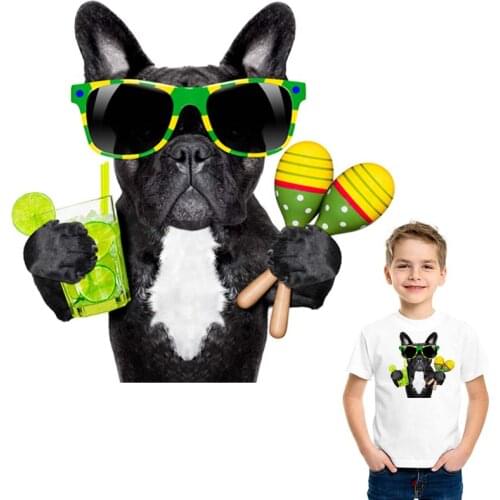 Hot Dog Iron On Patch Transfers Washable Diy Accessory Clothes Decoration Print On T-Shirt New Design Patch Iron On