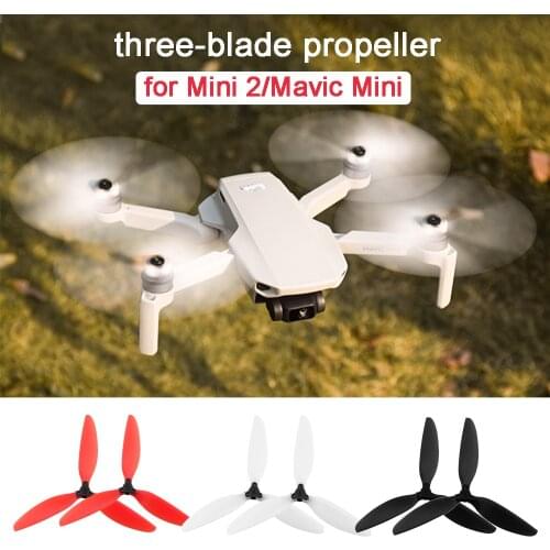 Three-blade Propeller for DJI Mavic Mini /Mini 2 Drone Light Weight Props Blade Replacement Wing Fans Spare Parts Accessories