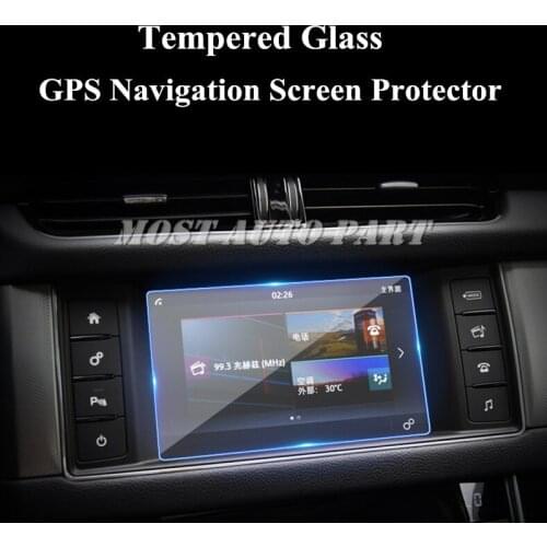 8.0" Tempered Glass GPS Navigation Screen Protector For Jaguar XF X260 2016-2018 Car accesories interior Car decoration