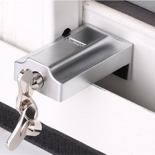 Window Security Key Lock Sliding Windows Doors Restrictor Child Safety Anti-theft Door Stopper Windows Children Safety Lock