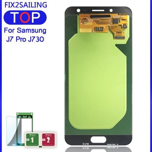 For Samsung Galaxy J7 Pro 2017 J730 J730F Display J7 Super AMOLED 100% Tested Working LCD Touch Screen Digitizer Assembly