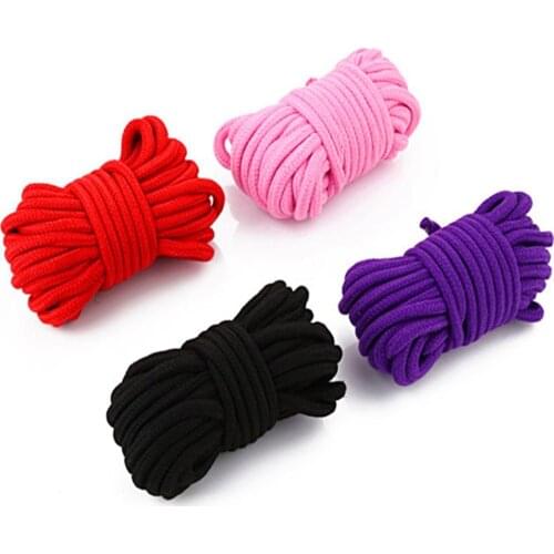 10M Length Fetish Alternative slave bondage rope Restraint Cotton Tied Rope sex products for couples adult game BDSM Handcuffs