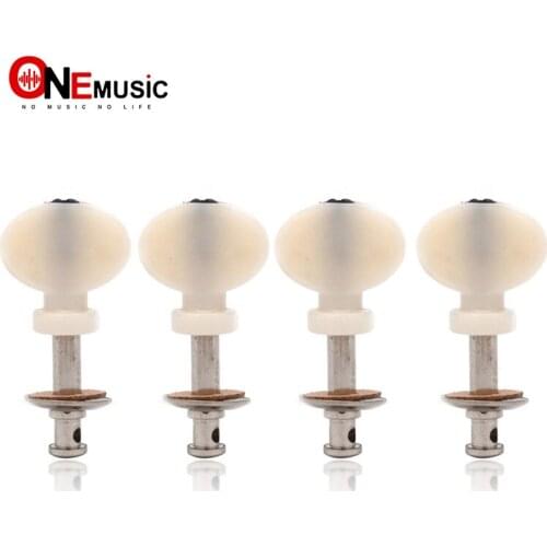 4pcs White Ukulele Locking String Tuning Pegs Pin Tuners Machines Head Guitar Accessories
