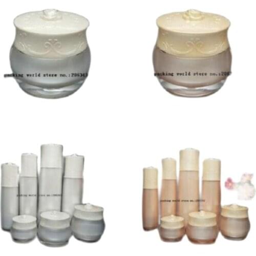 50g/ml pearl white/gold racrylic cream jar/pot for essence/day cream/night cream/essence/gel/moisturizer man cosmetic packing