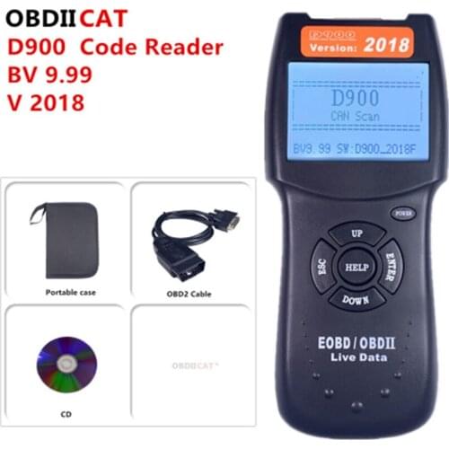 A+ Quality V2018 D900 Car OBD2 Scanner Tool Code Reader Diagnostic Tools Code Scanner OBD2 CANBUS Reader Vehicle Error Tester