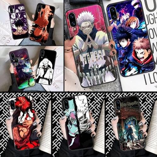 Jujutsu Kaisen Anime Phone case For Huawei Honor 6 7 8 9 10 10i 20 A C X Lite Pro Play black luxury coque pretty cell cover