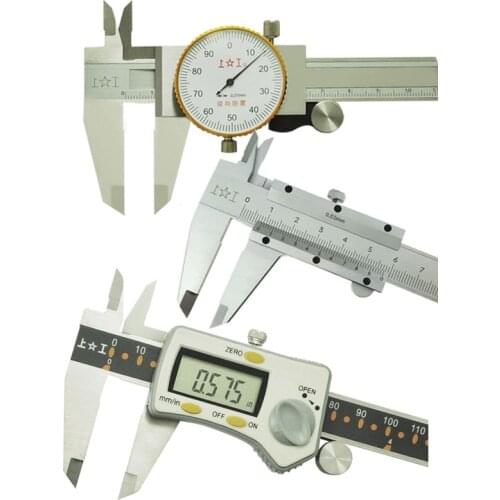 Stainless Steel Digital Caliper Fraction/mm/inch Vernier Caliper Electronic Messschieber Metal Schuifmaat Measuring Caliber