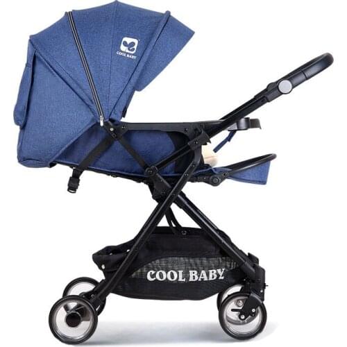 Coolbaby high landscape baby stroller can sit and lay two-way shock-absorbing stroller super lightweight folding stroller