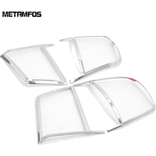 For Toyota Land Cruiser LC200 FJ200 Second Facelift 2016-2019 2020 Chrome Tail Light Lamp Cover Trim Moulding Car Accessories