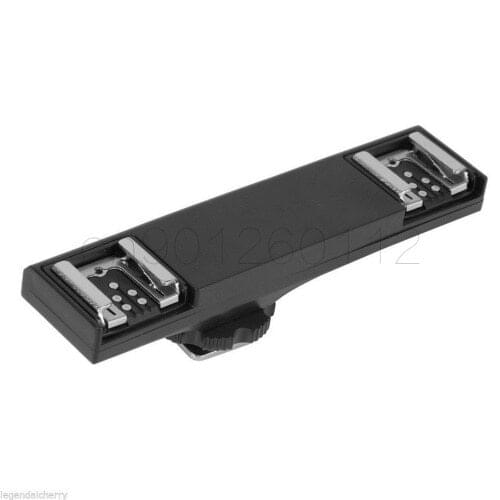 Dual Flash Hot Shoe TTL Off-Camera Speedlite Sync Cord Arm Bracket for Canon 1300D 600D 650D 700D 80D 800D 5D4 5 D3 7D2 6D2 6D