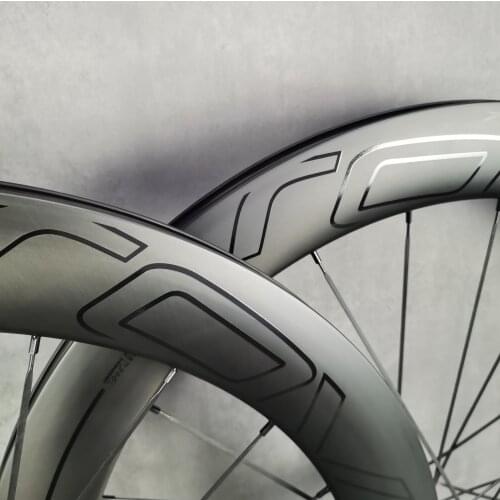 700C 60mm depth Road disc brake carbon wheels Custom logo CLX60 clincher/tubular carbon wheelset with novatec 791/792-CL