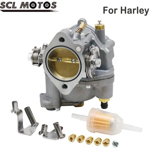 SCL MOTOS 1PC New Super Motorcycle Carburetor Shorty Carb For Harley Big Twin or Sportster 11-0420 Motorbike Accessories