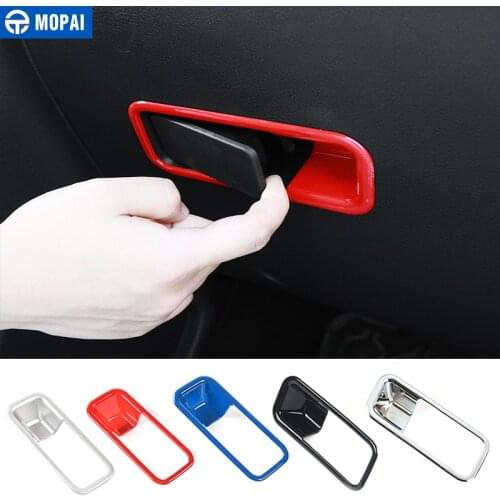 MOPAI ABS Car Interior Copilot Position Storage Box Handle Bowl Decoration Stickers For Jeep Renegade 2015 Up/Compass 2017