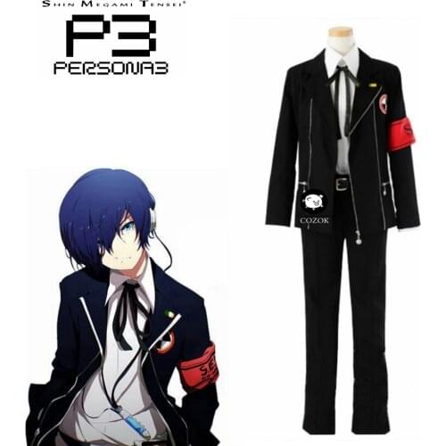 Shin Megami Tensei Persona 3 Minato Arisato Junpei Iori man school uniform Cosplay Costume Tailor Made