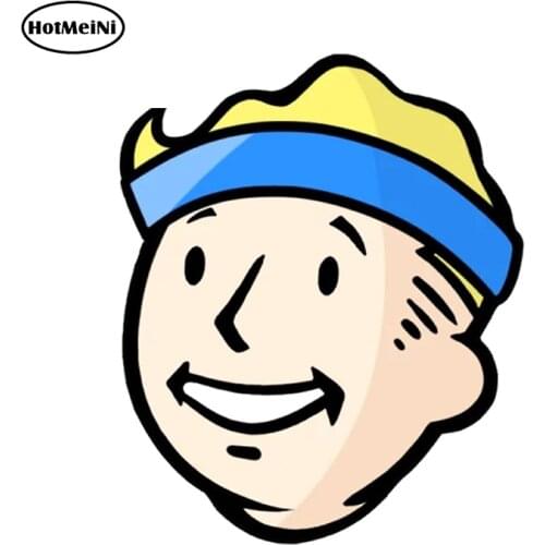 HotMeiNi 13cm x 10.6cm For Fallout Game Anime Car Stickers Fashion Decal Waterproof Scratch-proof Suitable for VAN RV SUV