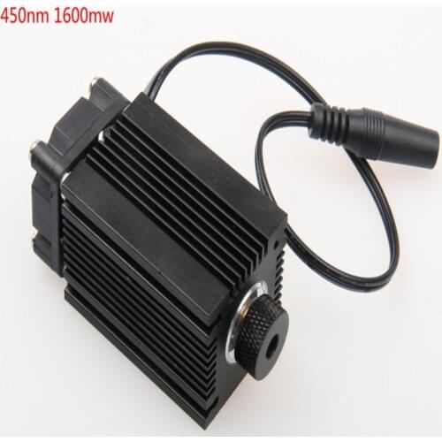 Real 1600 mw 445 Focusable 450nm blue laser diode module High Power Laser engraving machine TT L DIY CNC adjustFree shipping