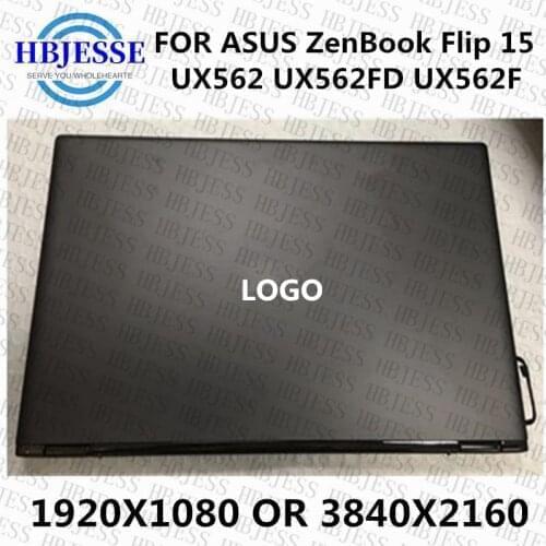 Original 15.6 inch Laptop Lcd full Assembly For ASUS ZenBook Flip 15 UX562FD UX562F UX562 1920*1080 3840X2160 Touchscreen