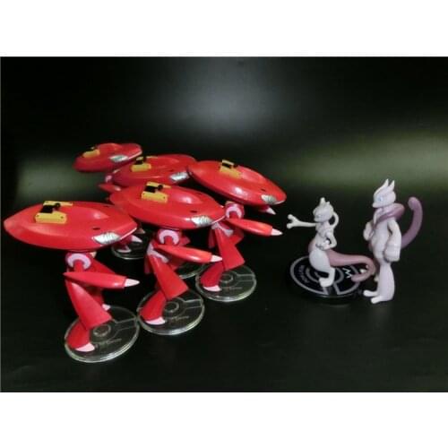 Pokemon The Movie Genesect and The Legend Awakened Genesect and Mewtwo Limited Action Figure Model Toys