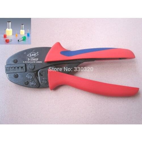 Hand crimping tool ratchet pliers for cable ferrules 0.25-6mm2 crimper for wire end sleeves high quality tools