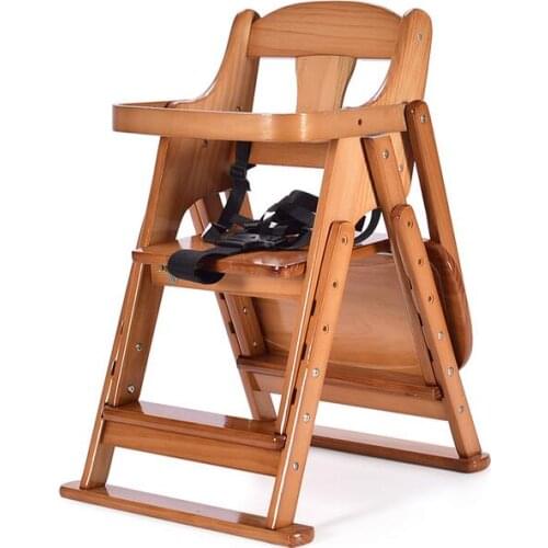 Folding Baby Dining Chair Portable Child Eat Seat Height Adjustable BB Dining Stool