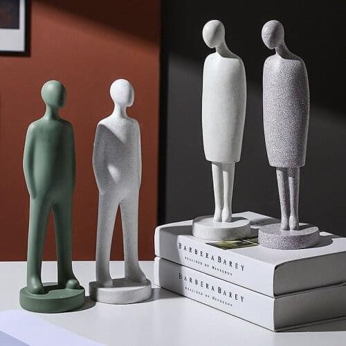 Modern Abstract Sculpture Decoration Porch Living Room Desktop Ornaments Home Decor Crafts Figure Human Statue Декор Для Дома