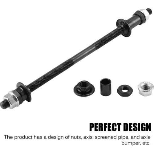 24CM Bicycle Wheel Hub Axle Front Rear 6000 Bearing Solid Shaft Bicycle Front/Rear Axle Lever Bike Repair Tool Accessories