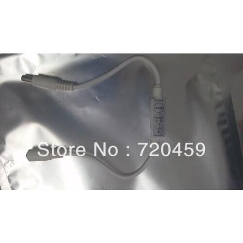 LED Mini Controller with DC Connector Cable for Single Color LED SMD3528/5050 Strip, 12V, 24v,3 Keys,20pcs/lot