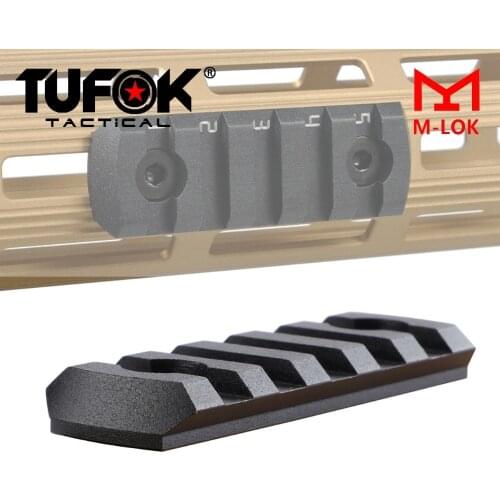 TuFok Mlok Picatinny Weaver Rail Adapter Low Profile M-lok 5 Slots Rail Section Ultra Thin Scope Mount Picatinny Rail Mount Base