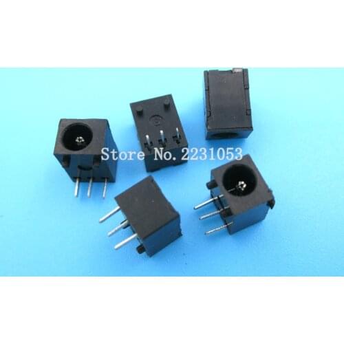 10PCS/LOT DC Power 3Pin Supply Socket Connector DC003 needle 1.3mm DC-003 3.5*1.3 mm