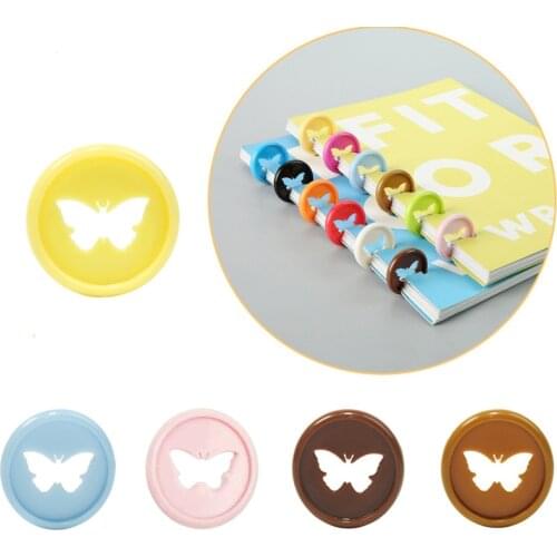 100PCS Notebook Binding Discs Mushroom Hole Binding Plastic DIY 360 Degree Buckle for Loose Leaf Book Disc Binding Accessories
