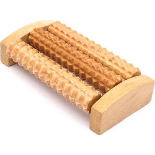 14cm Small Cheap Wooden Foot Roller Wood Care Massage Reflexology Relax Relief Massager Spa Gift Foot Massage Tool