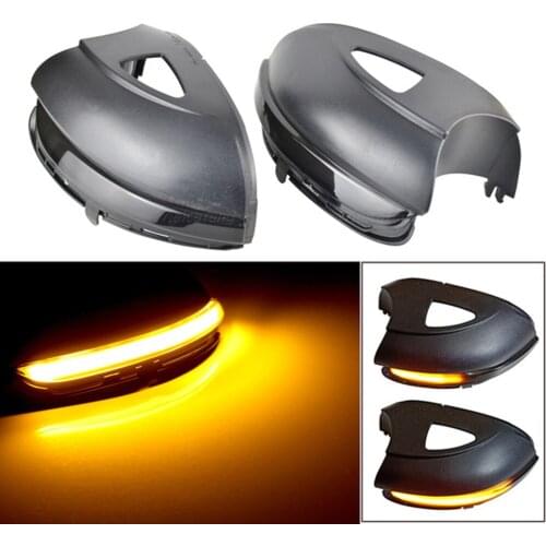 2x Dynamic Blinker For Touran Volkswagen VW GOLF 6 VI MK6 GTI R line R20 LED Turn Signal Light Side Mirror Indicator Sequential