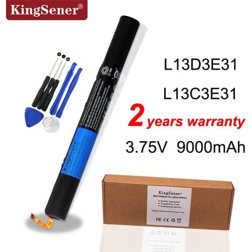 KingSener Tablet Battery for LENOVO YOGA 10" Tablet B8000 B8080 L13D3E31 L13C3E31 B8000-F B8000-H B8080-H B8080-F 3.75V 9000MAH
