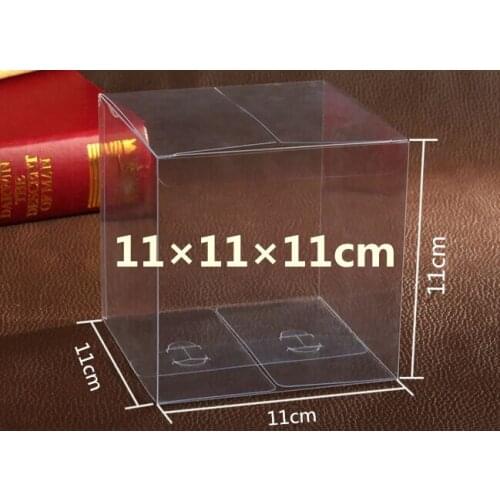 30pcs 11*11*11cm clear plastic pvc boxes packaging for giftcandycosmeticcakecrafts display package transparent Box