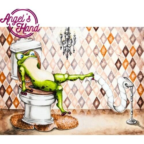 5D DIY Diamond embroidery Christmas gift,Frog,toilet,3d,diamond painting Cross Stitch full drill Rhinestone mosaic wall decor