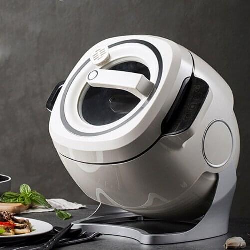 Cooking machine Household drum type Rice cooker Intelligent automatic cooking machine robot 6L touch screen electric hot pot