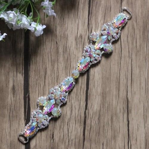 Free Shipping 10 pcs/lot Rhinestone Connector For Swimming Wear Bikini Connector Headband Connector Shoe Buckle RC120701-1