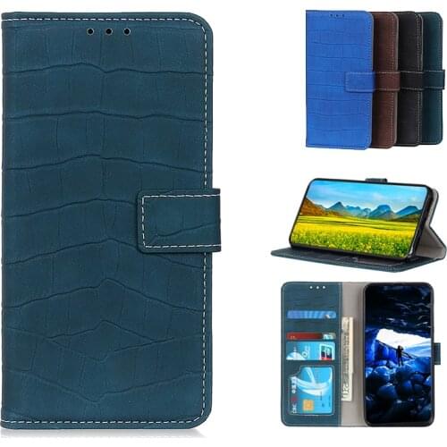 Crocodile Pattern Flip Case For Samsung Galaxy A01 A02S A02 A7 A11 A12 A21 A21S A22 A31 A32 A41 A42 A51 A70E A72 A71 Cover Capa