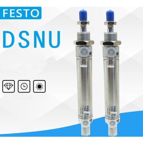 DSNU-16-5,10,15,20,25,30,35,40,50,60,70,75,80,100,125,150-P/PPV/PPS-A FSQD FESTO Pneumatic Components Round Cylinder DSNU Series