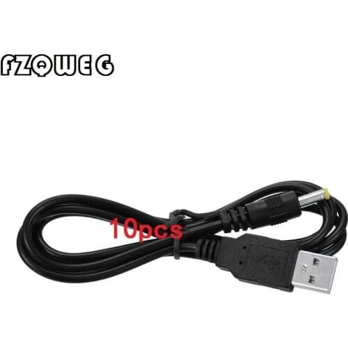 FZQWEG 10 PCSCable For PSP 1000 2000 3000 USB Charging Cable USB To DC 4.0x1.7mm Plug 5V Power Charge Cable Cord