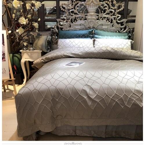Luxury High-Precision Cotton Three-Dimensional Jacquard Series Bedding Set, Soft And Smooth, Good Gloss, High-Quality Family Wea