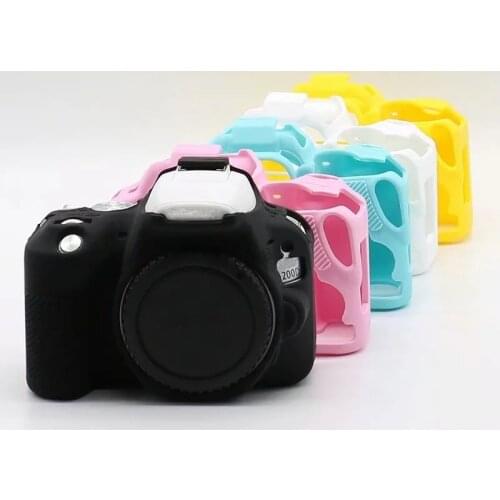 Camera Armor Skin Bag DSLR Silicone Case For Canon EOS R 5D3 5DIII 5D4 5DIV 6D 6D2 77D 80D 200D 800D Protective Body Cover