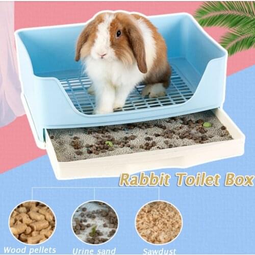 Rabbit Hamster Training Toilet Pet Drawer Potty Convenient Rabbit Litter Tray Large Bath Tub Artifact Pet Accessories Ferrets