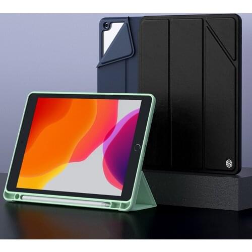 Magnetic Leather Case For Apple iPad 10.2 2019/2020 8 8th Generation Flip Full Cover With Pencil Holder Folding Protective Shell